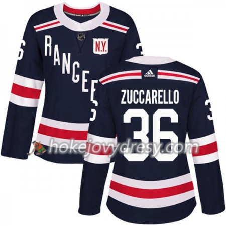 Dámské Hokejový Dres New York Rangers Mats Zuccarello 36 2018 Winter Classic Adidas Modrá Authentic